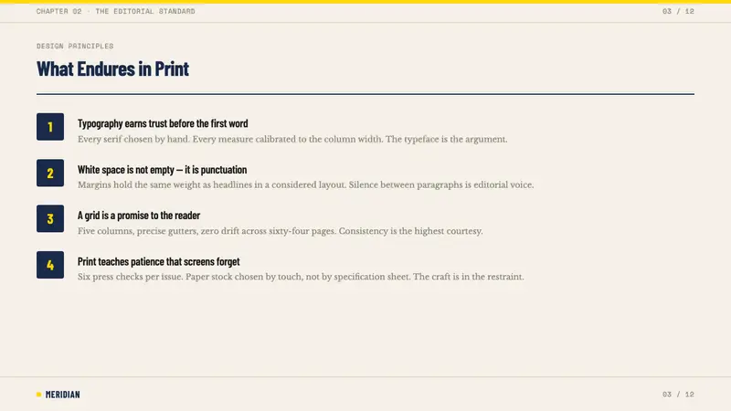 Monocle Magazine — Slides · content