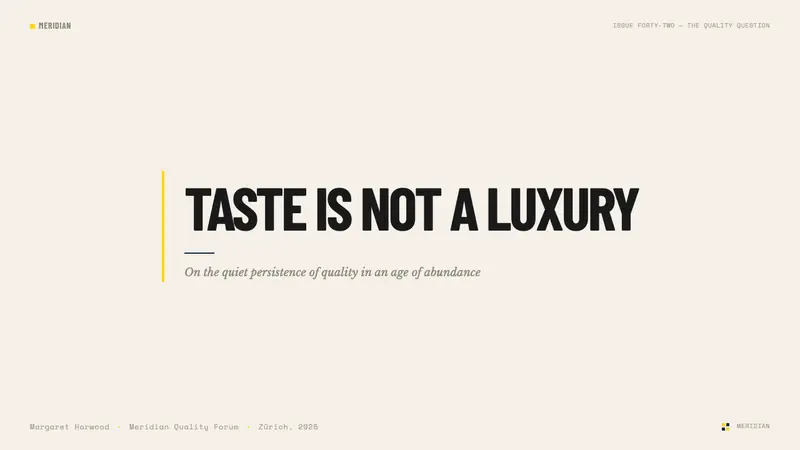 Monocle Magazine — Slides · cover