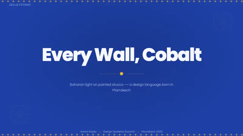 Jardin Majorelle Blue — Slides · cover