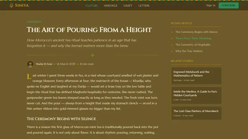 Moroccan Mint Tea — Web · article