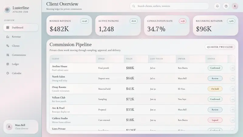 Mother-of-Pearl Nacre — Web · dashboard