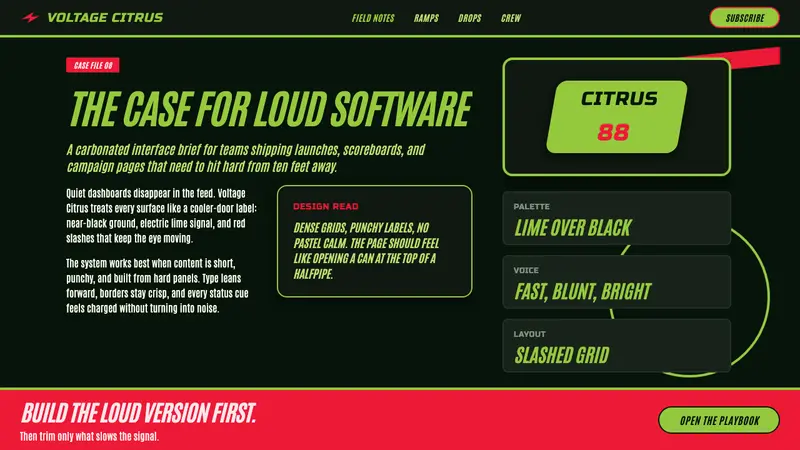 Mountain Dew Citrus Green — Web · article