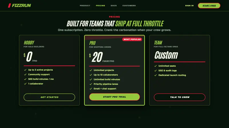 Mountain Dew Citrus Green — Web · pricing
