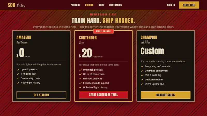 Muay Thai Stadium Poster — Web · pricing
