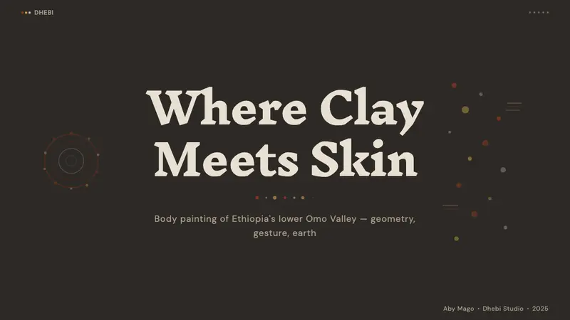 Mursi Omo Valley Lip Plate Paint — Slides · cover