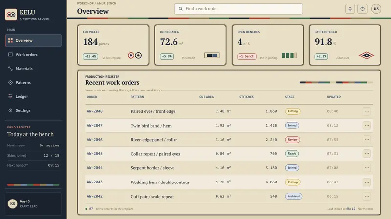 Nanai Amur Spiral — Web · dashboard