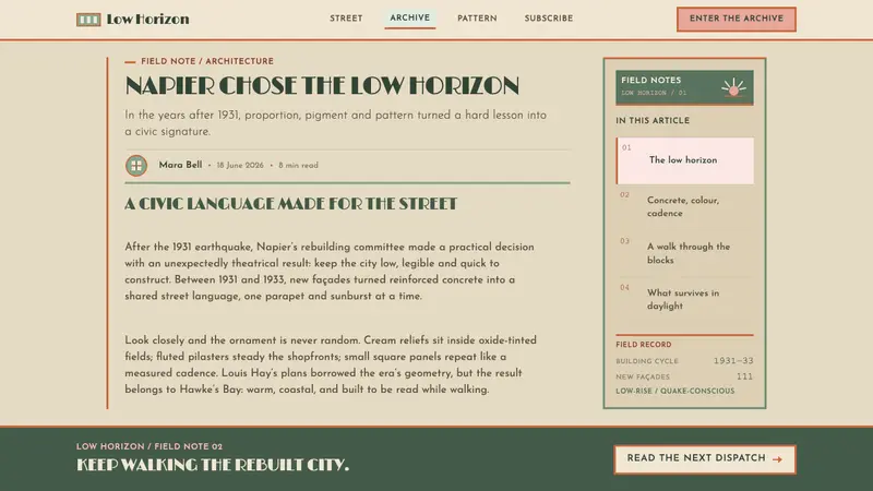 Napier Art Deco Rebuild — Web · article