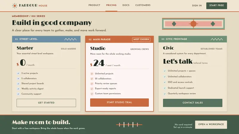 Napier Art Deco Rebuild — Web · pricing