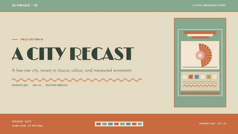 Napier Art Deco Rebuild — Slides · cover