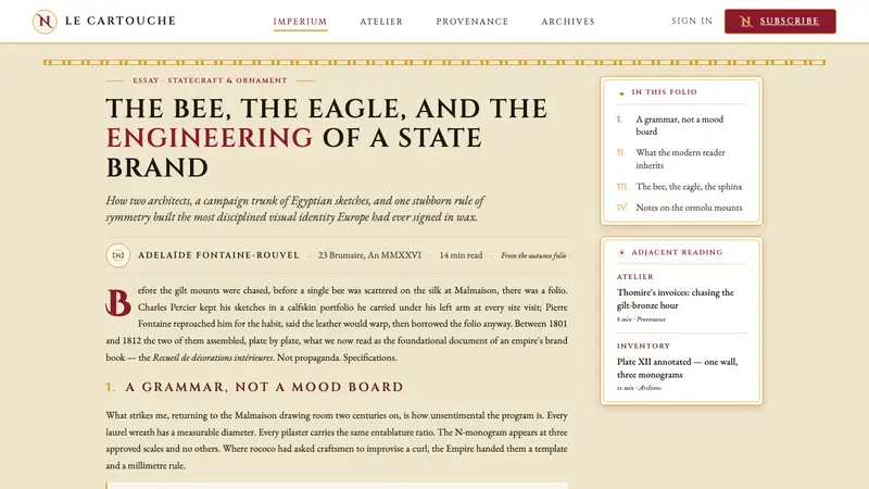 Napoleonic Empire Style — Web · article