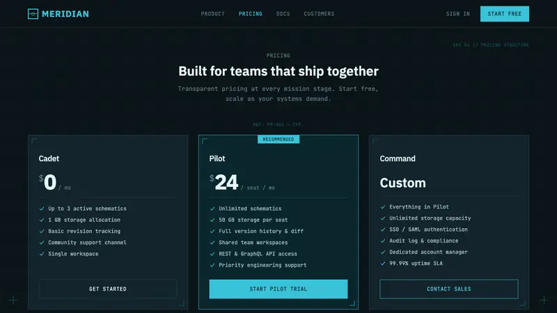 Spacecraft Schematic — Web · pricing