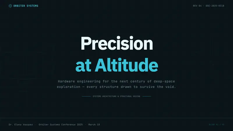 Spacecraft Schematic — Slides · cover