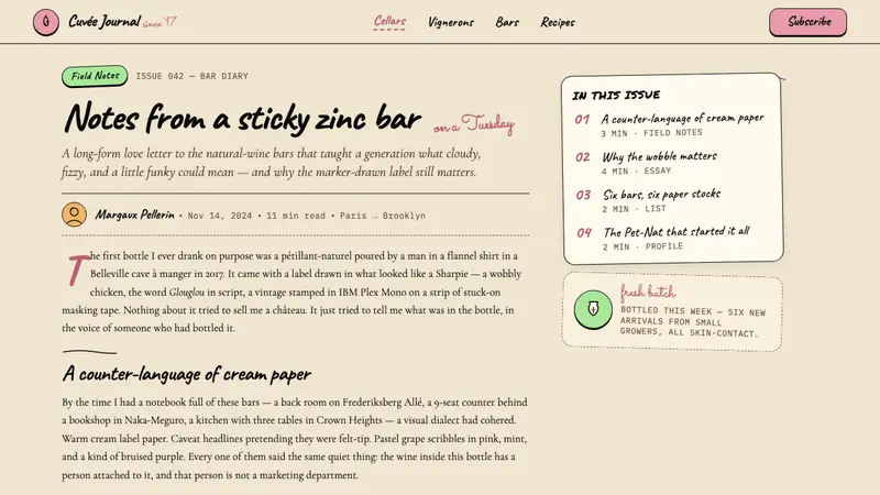 Natural Wine Low-Fi — Web · article