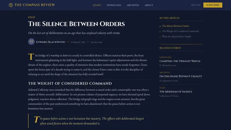 Naval Dress Uniform — Web · article