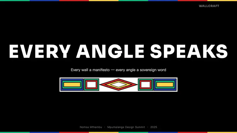 Ndebele Geometric Mural — Slides · cover
