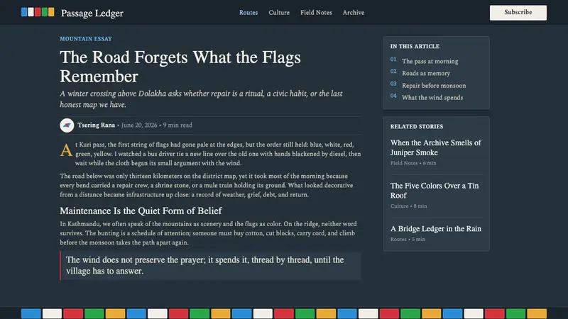 Nepali Lungta Prayer Flags — Web · article