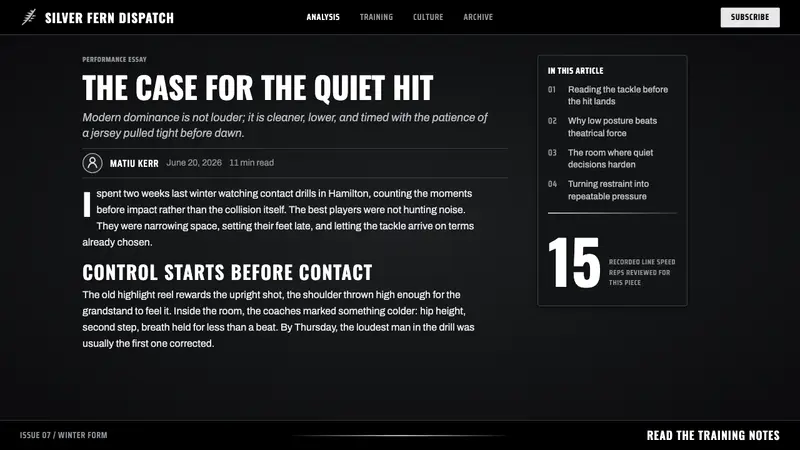 All Blacks Silver Fern — Web · article