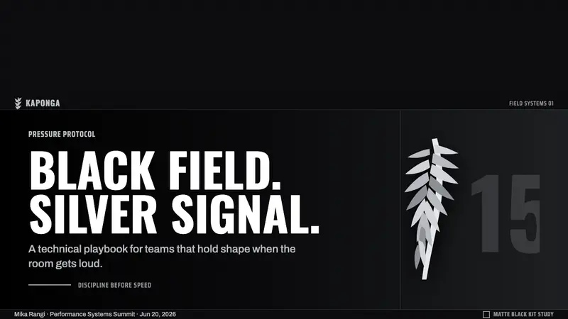 All Blacks Silver Fern — Slides · cover