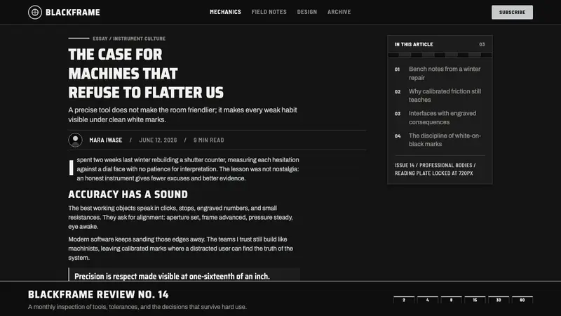 Nikon F Professional Black — Web · article