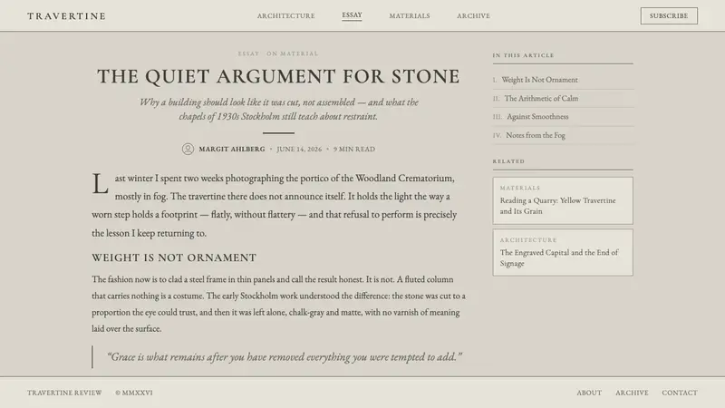 Nordic Classicism (Asplund) — Web · article