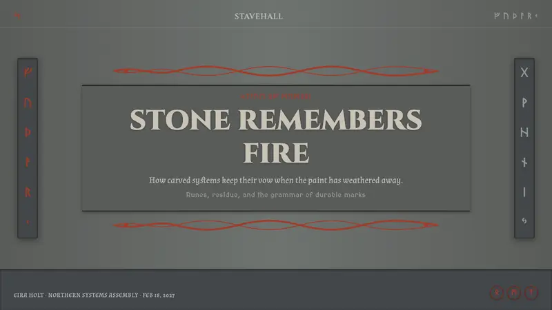Norse Runic Stave — Slides · cover