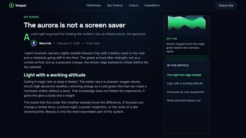 Yukon Northern Lights — Web · article