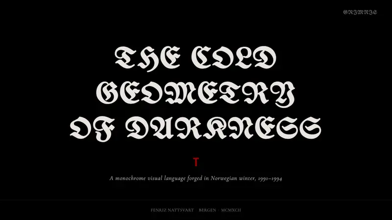Norwegian Black Metal (1992) — Slides · cover