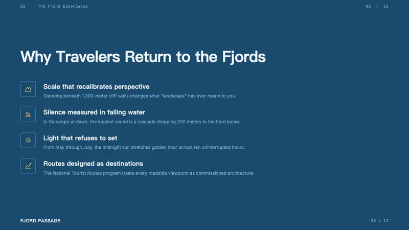 Norwegian Fjord Tourism — Slides · content