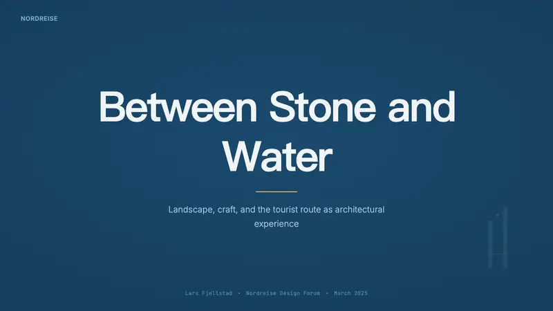 Norwegian Fjord Tourism — Slides · cover