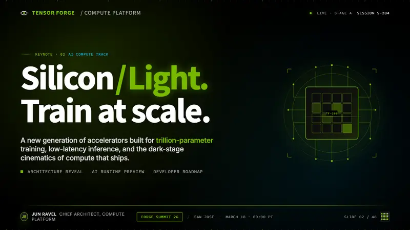 NVIDIA GPU Green-Black — Slides · cover
