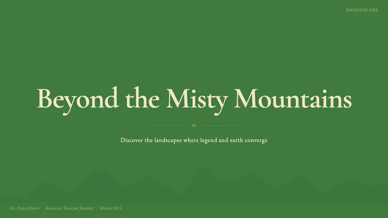 NZ Lord of the Rings Tourism — Slides · cover