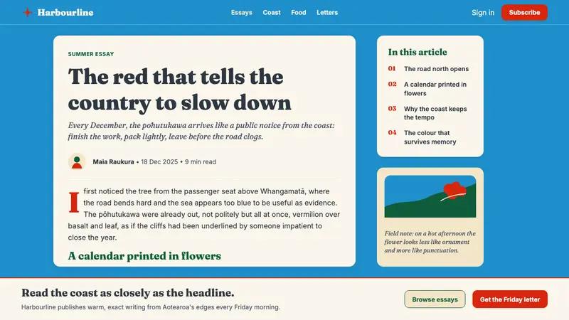 NZ Pōhutukawa Summer — Web · article