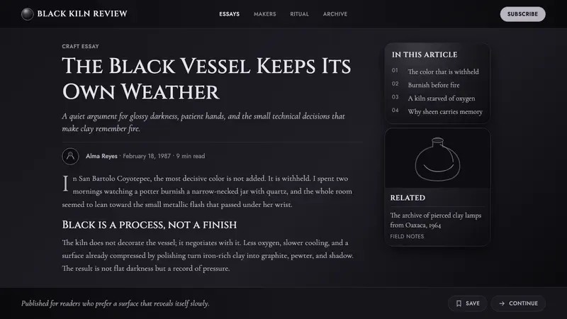 Oaxaca Barro Negro — Web · article