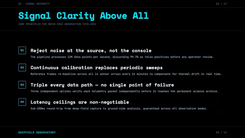 Deep Space Observatory — Slides · content