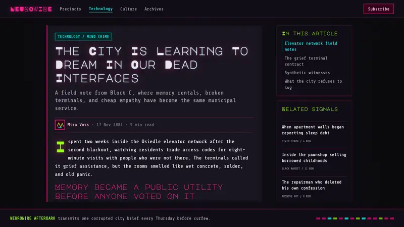 Observer — Web · article