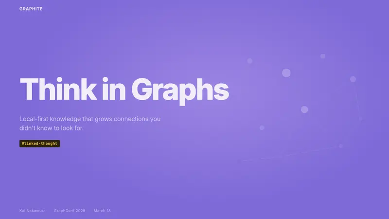 Obsidian Knowledge Graph — Slides · cover
