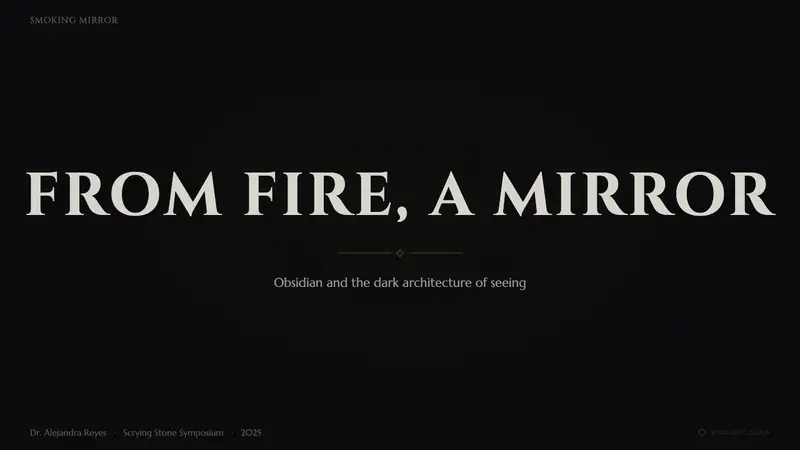 Obsidian Volcanic Glass — Slides · cover