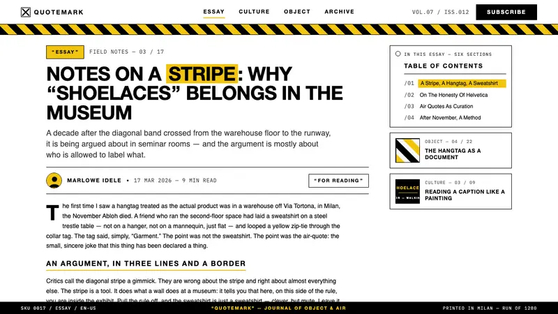 Off-White (Virgil Abloh era) — Web · article