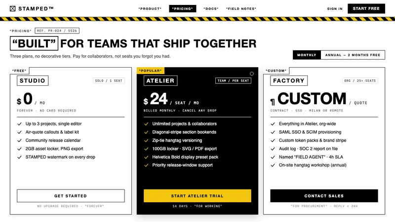 Off-White (Virgil Abloh era) — Web · pricing