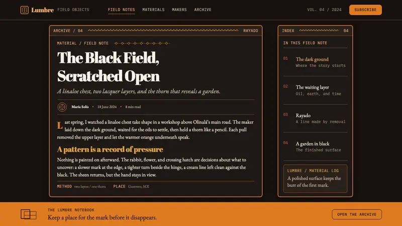 Olinalá Lacquer — Web · article