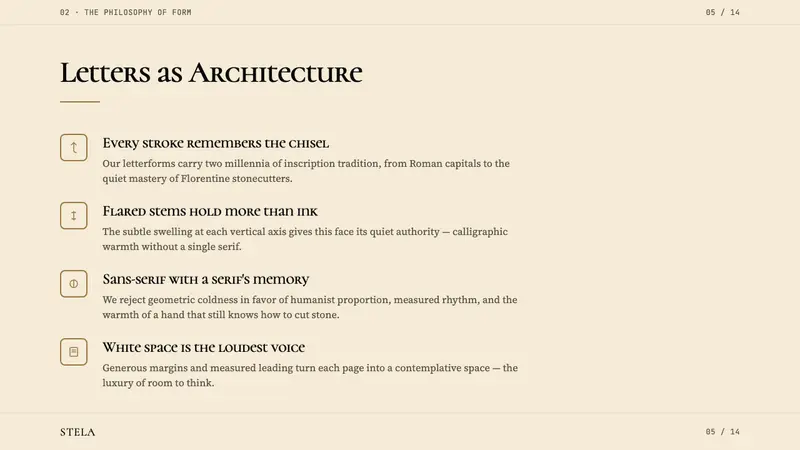Optima (Hermann Zapf, 1958) — Slides · content