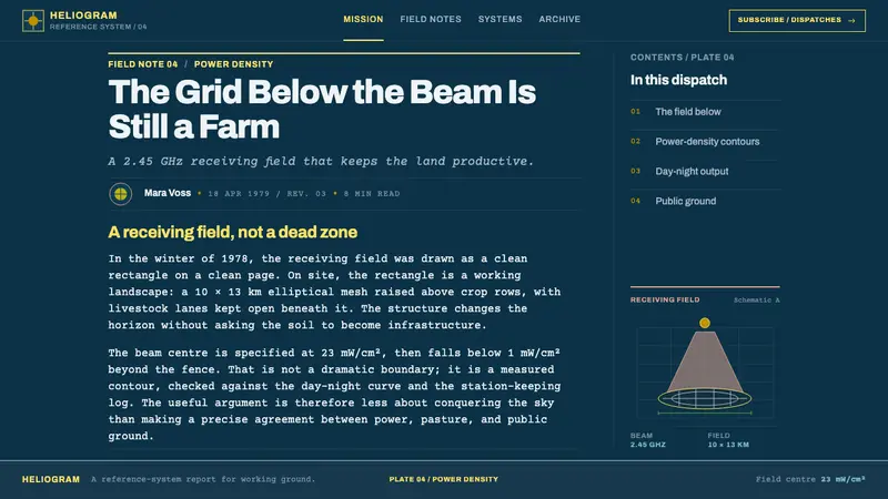 Orbital Solar Relay — Web · article
