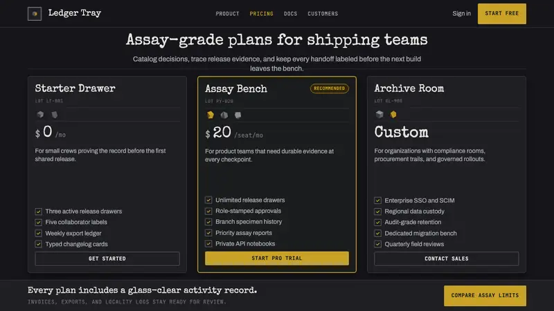 Ore Specimen Tray — Web · pricing