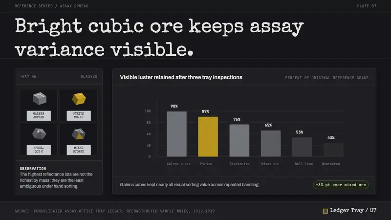 Ore Specimen Tray — Slides · data