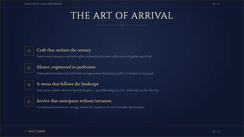 Orient Express — Slides · content