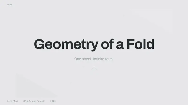 Origami Folded Paper — Slides · cover