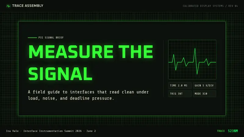Oscilloscope Trace — Slides · cover
