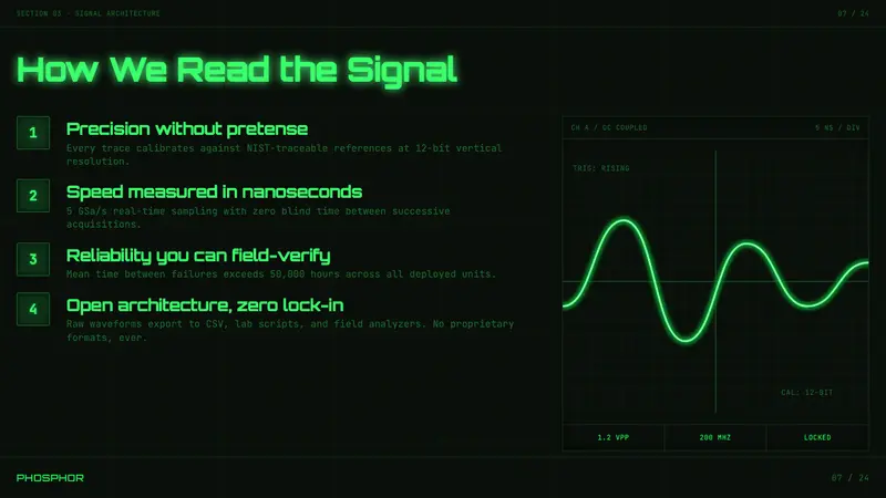 Oscilloscope Waveform — Slides · content