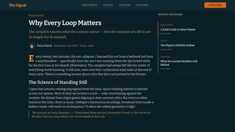 Outer Wilds — Web · article