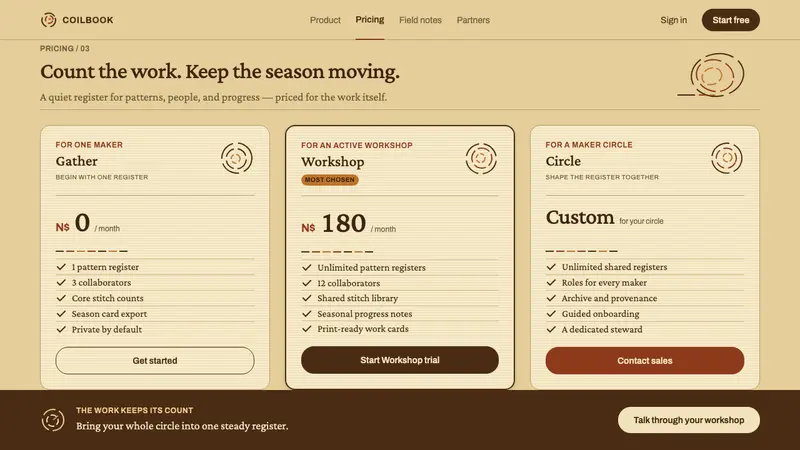 Ovambo Basketry — Web · pricing